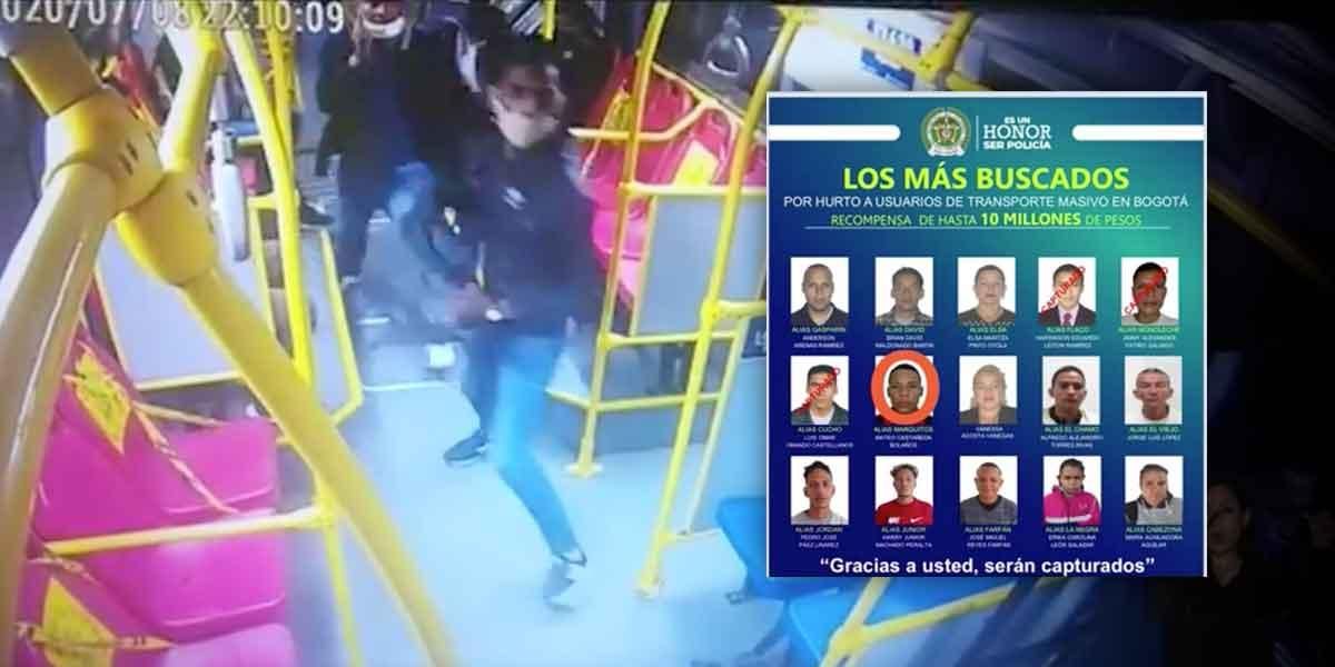Capturan a alias ‘Marquitos’, uno de los más buscados por robo en buses en Bogotá