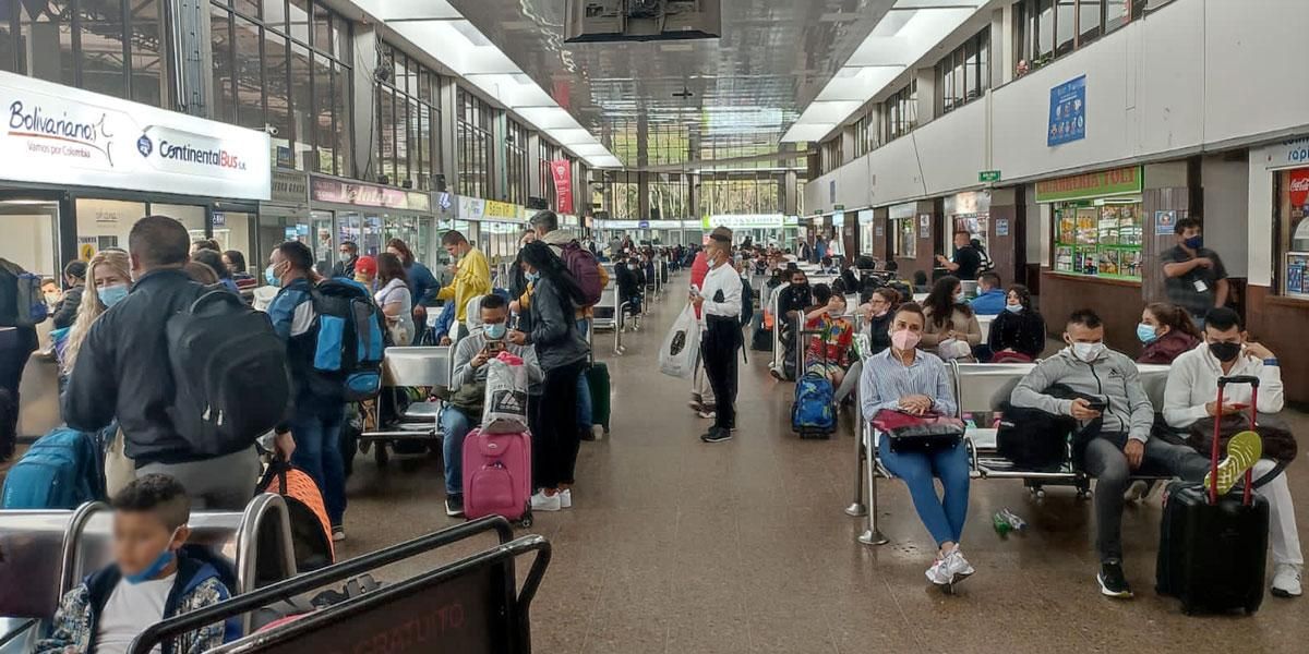 172 mil pasajeros se movilizarán desde la Terminal de Transporte de Bogotá durante el puente festivo