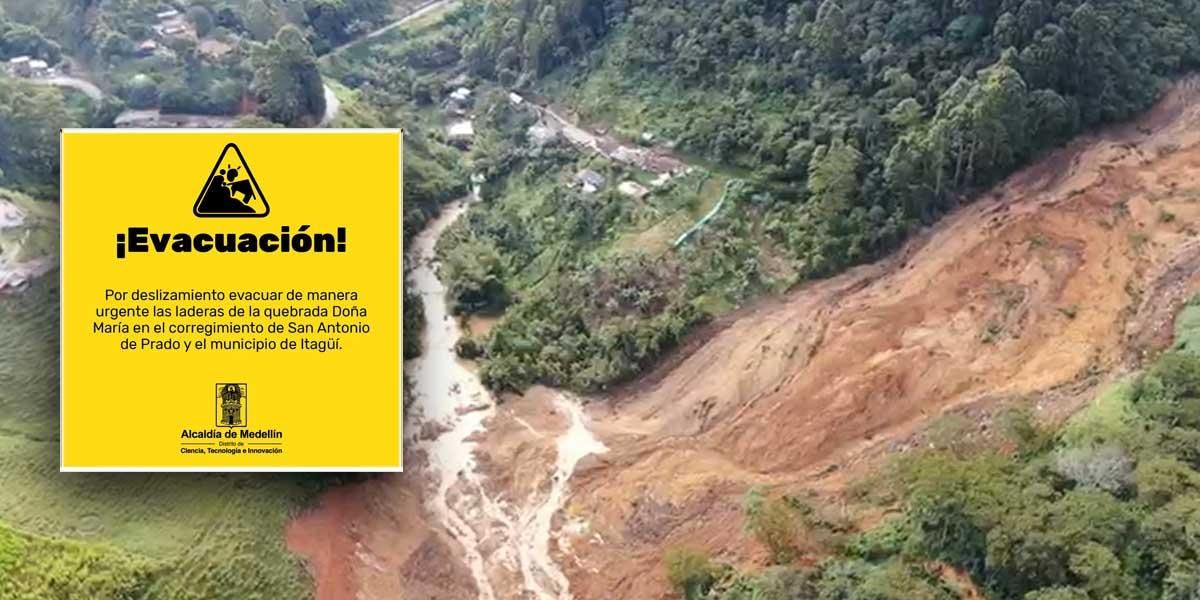 Emergencia por deslizamiento en San Antonio de Prado, Medellín: dos muertos