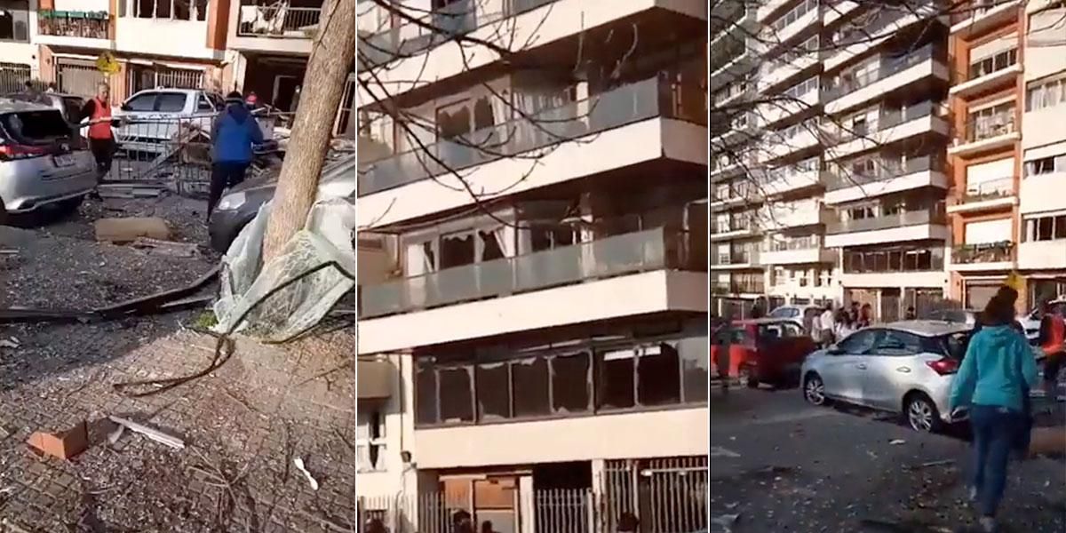 Video | Fuerte explosión en un edificio de Montevideo deja varios heridos de gravedad