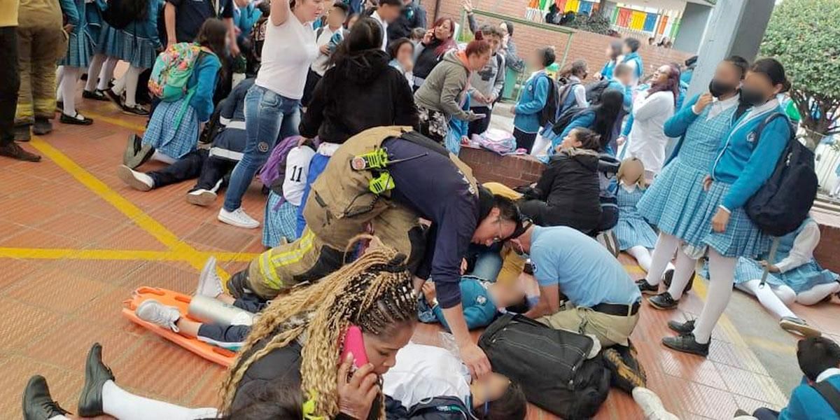 Emergencia en colegio de Bosa por intoxicación masiva de estudiantes