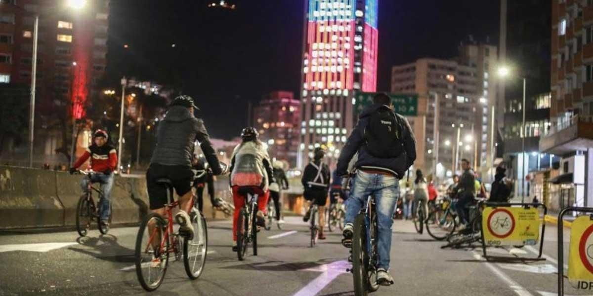 Conozca los desvíos por la ciclovía nocturna este jueves en Bogotá