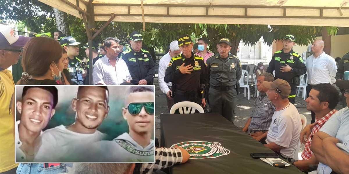 “Buscamos reconciliación como acto de Gobierno”: director de Policía visitó a familia de jóvenes asesinados