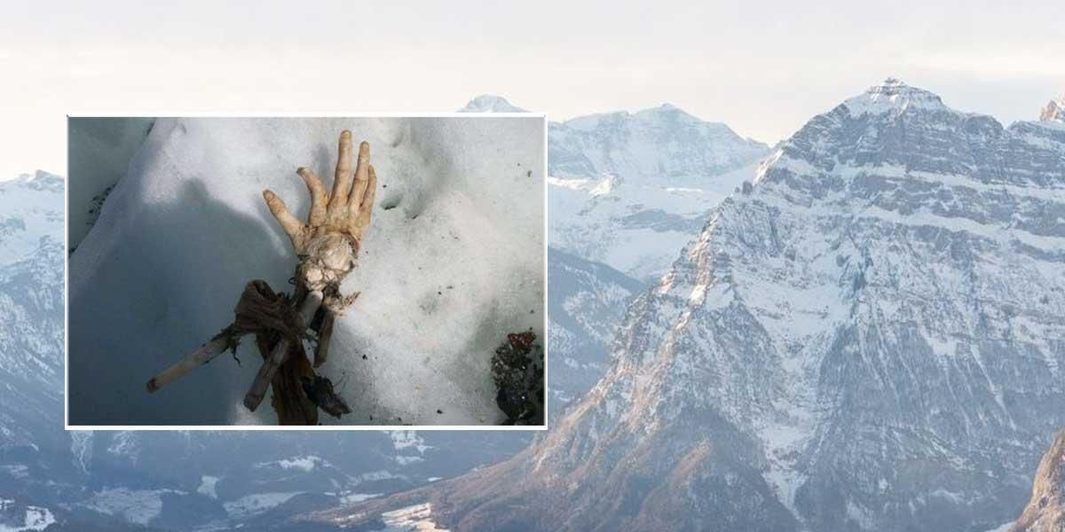 Hallan en los Alpes suizos esqueleto de montañista desaparecido en 1990