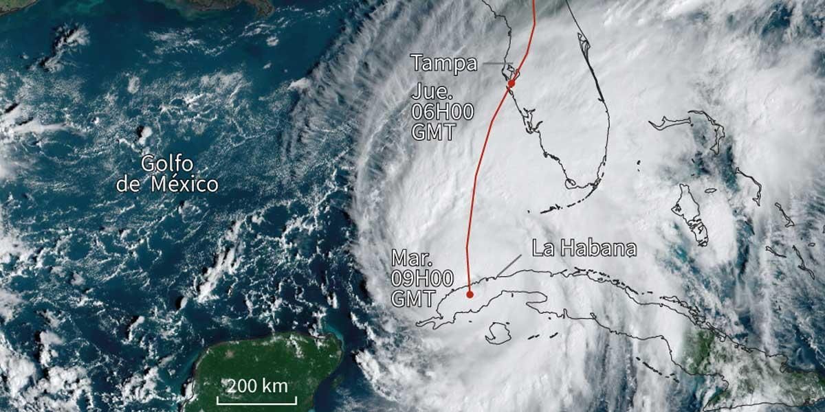 El huracán Ian se fortalece y alcanza categoría 4 en su camino hacia Florida