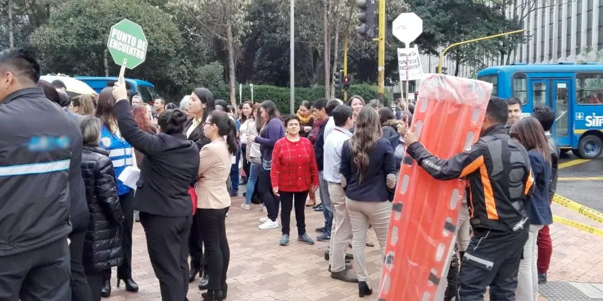 Nueva jornada de simulacro de evacuación en Bogotá este 4 de octubre