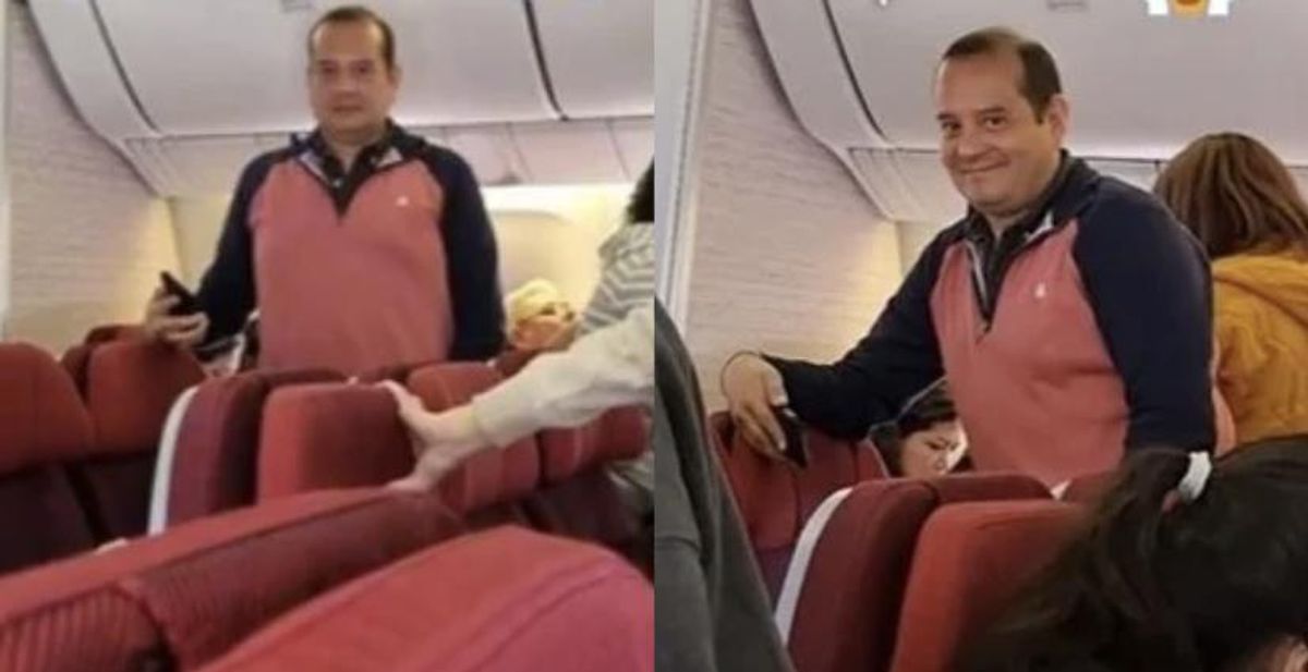 Mujer escapó de su trabajo para irse de viaje y su jefe la sorprendió en el avión: así reaccionó el hombre