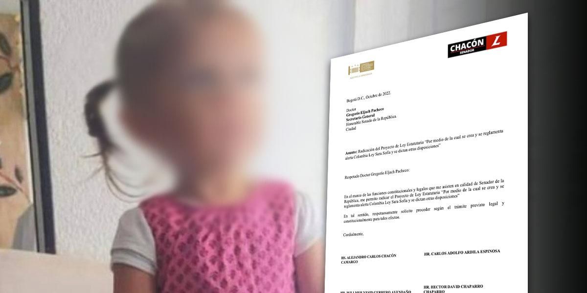 Ley ‘Sara Sofía’: Iniciativa del Partido Liberal busca crear sistema de alerta inmediata para niños extraviados