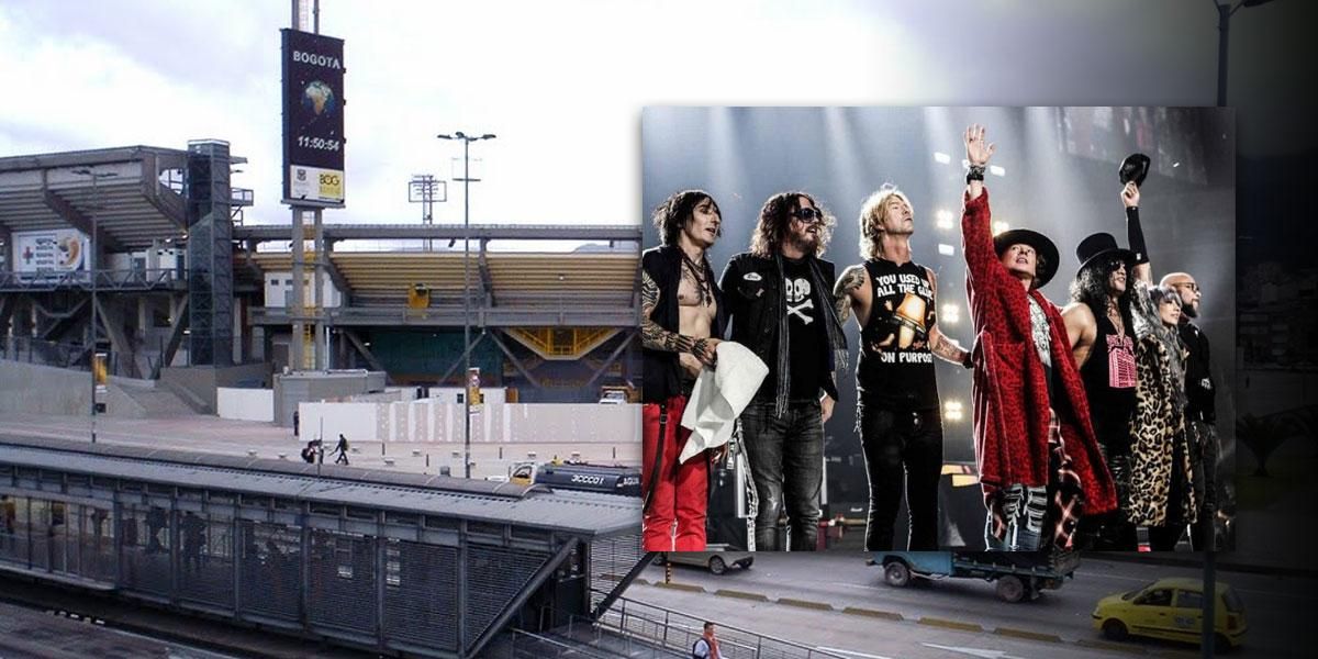 Así operará Transmilenio para los asistentes al concierto de Guns N’ Roses en El Campín