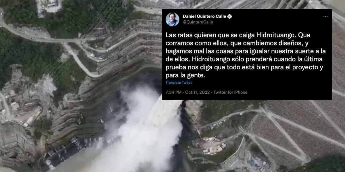 Alcalde de Medellín de nuevo despierta polémica: calificó de “ratas” a quienes lo presiona por el encendido de Hidroituango