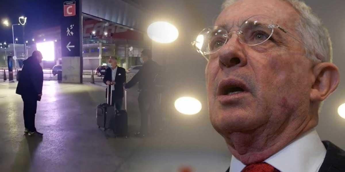 Hombre recibió a Uribe con gruesos insultos en aeropuerto de Argentina y el exmandatario respondió
