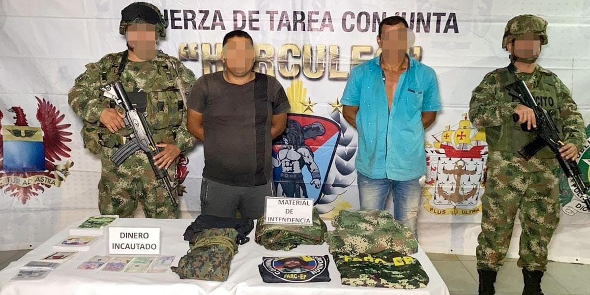 Hallan a dos personas con prendas de uso privativo de la Fuerza Pública en Tumaco, Nariño