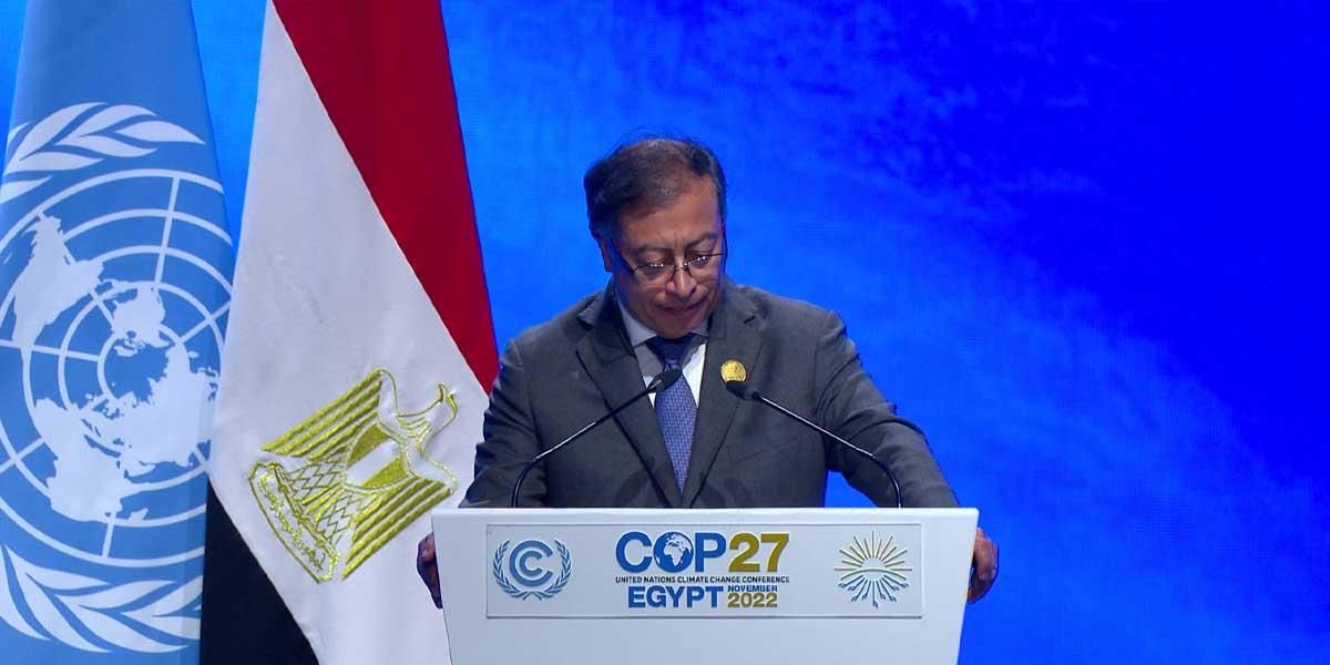 Petro califica como ‘fracaso’ las conferencias del cambio climático en la COP27