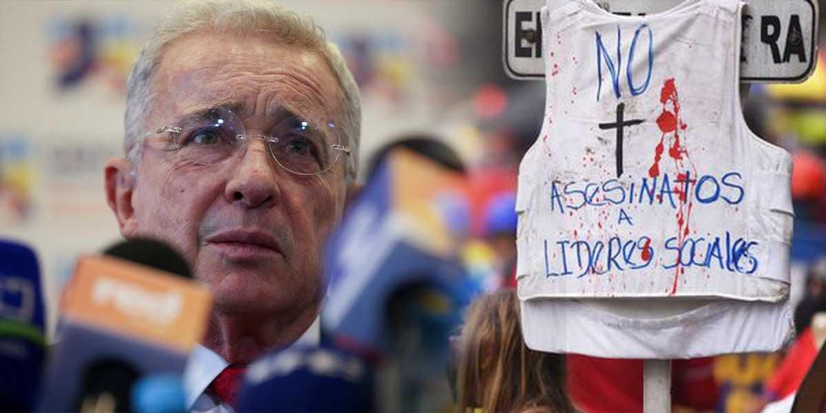 Ni Duque ni Petro: Expresidente Uribe afirma que los asesinatos a líderes son culpa del Acuerdo de Paz