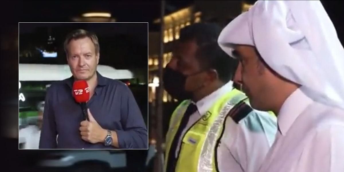 Guardias amenazan con romper la cámara de un reportero de la televisión danesa