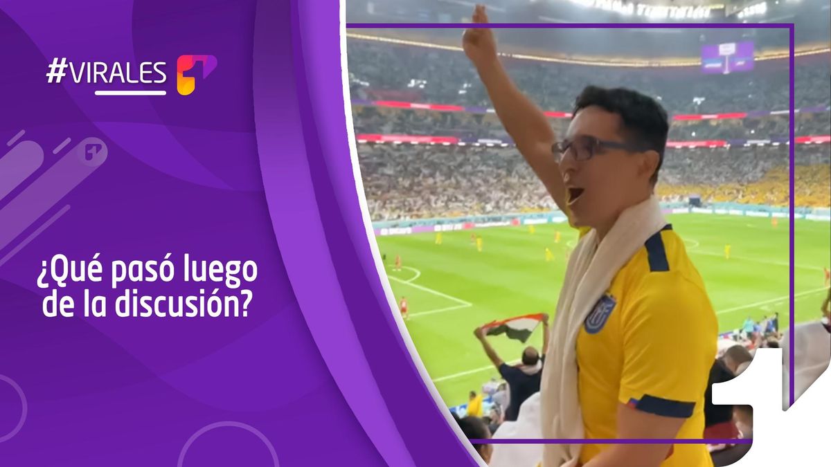 Tensión entre hincha de Ecuador y Catar por ofensivo gesto durante partido. ¿En qué terminó todo