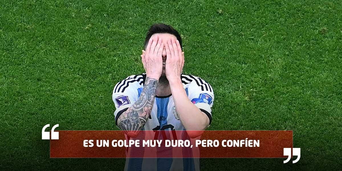 Messi envía mensaje de aliento tras resultado del partido con Arabia Saudita