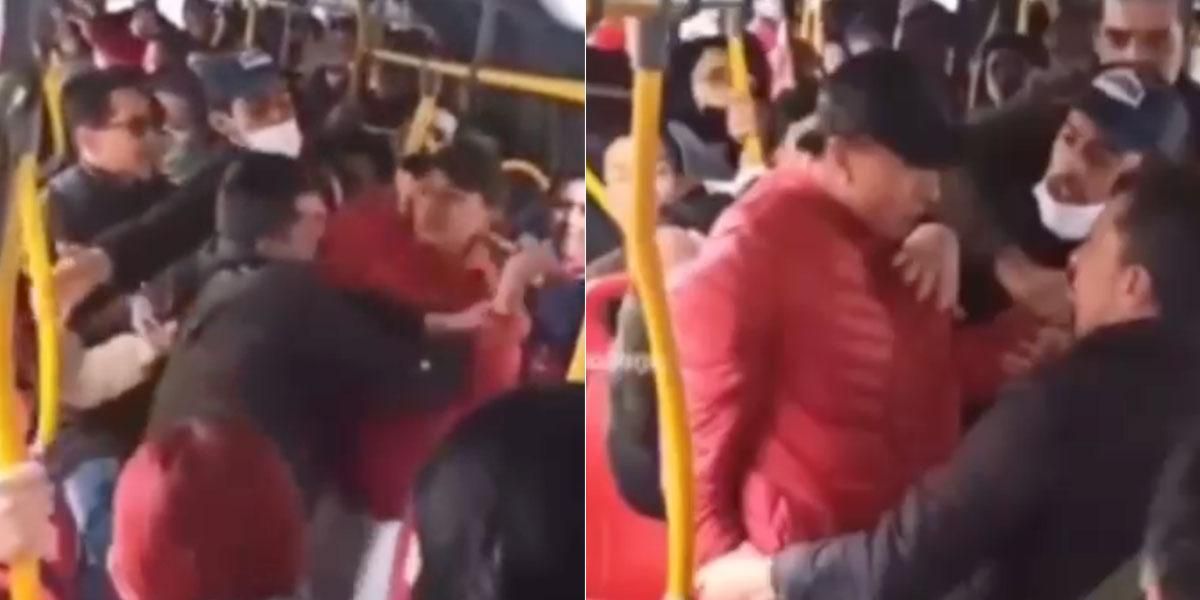 Video: Pasajeros evitan que un hombre apuñalara a otro en un bus de TransMilenio