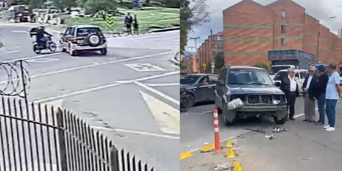 Video sensible: Motociclista pierde su pie en accidente de tránsito en el sur de Bogotá