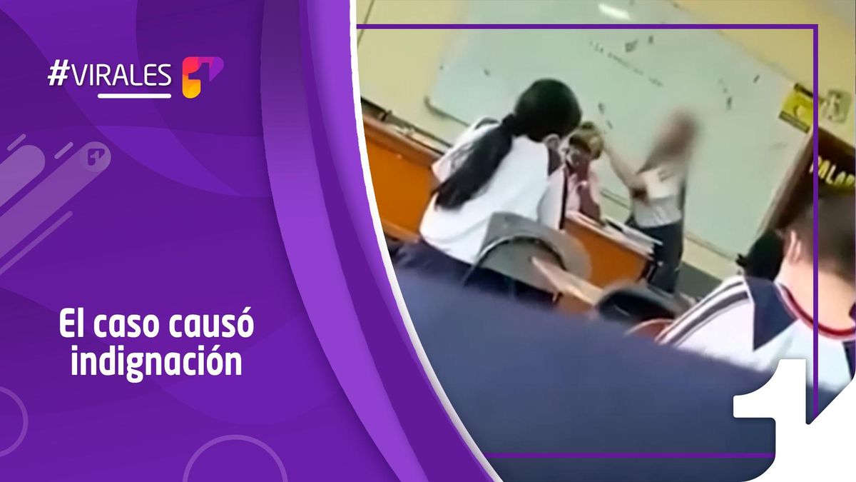 Lo más visto del 2022: estudiante le reventó un huevo en la cabeza a una profesora en Antioquia