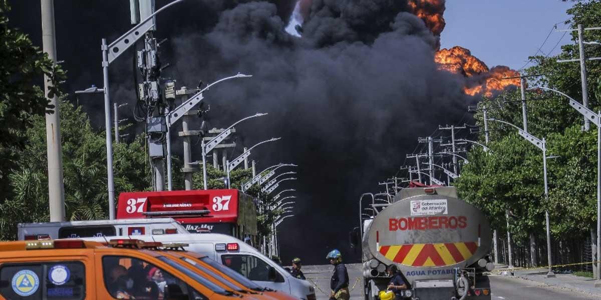 Controlan megaincendio que ardió por casi tres días en la Sociedad Portuaria de Barranquilla