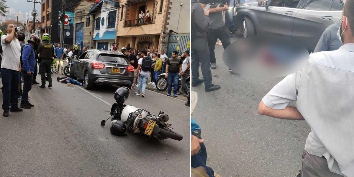 Policía dio de baja a un fletero que robaba a ocupantes de una camioneta en Medellín