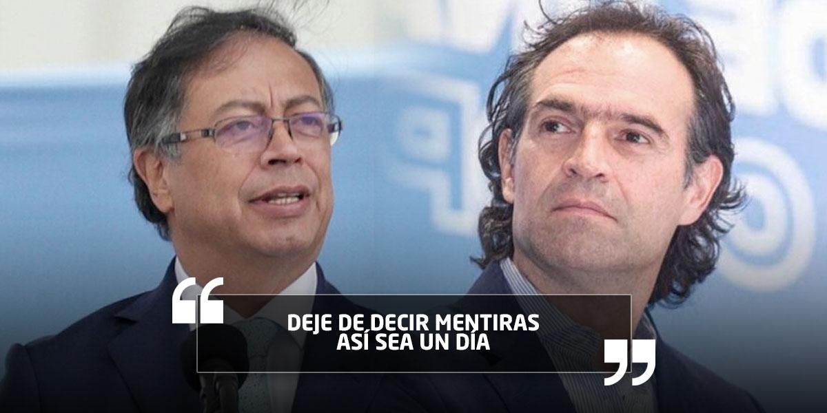 Tajante respuesta de Petro a ‘Fico’ Gutiérrez por polémica de la Bienestarina