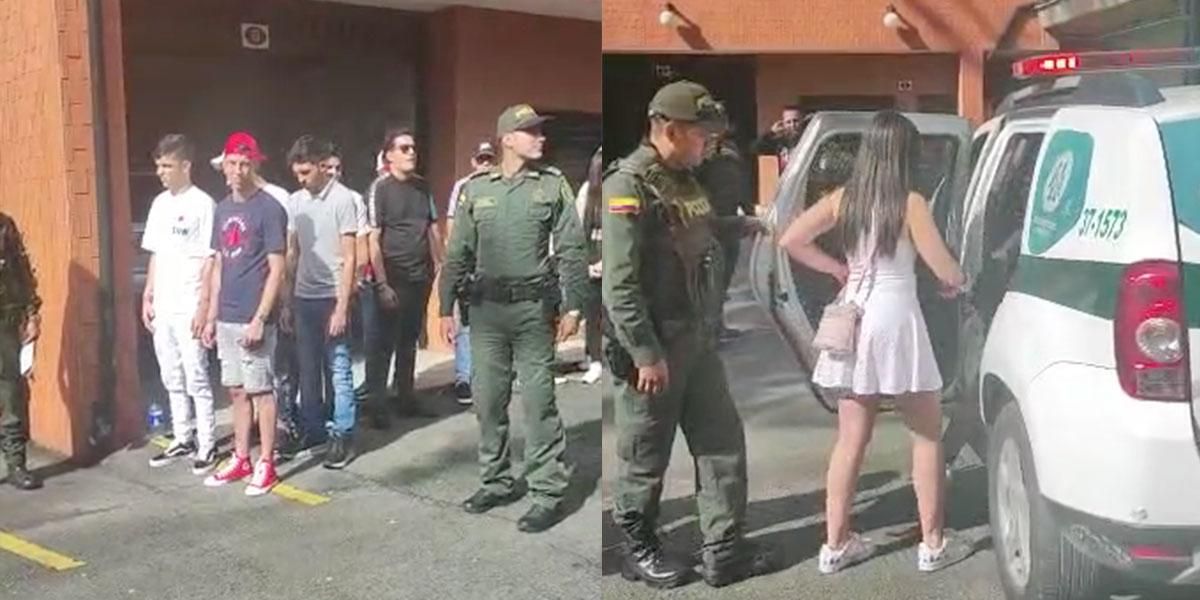 Medellín: capturan a 23 personas que se encontraban de fiesta en la habitación de un motel