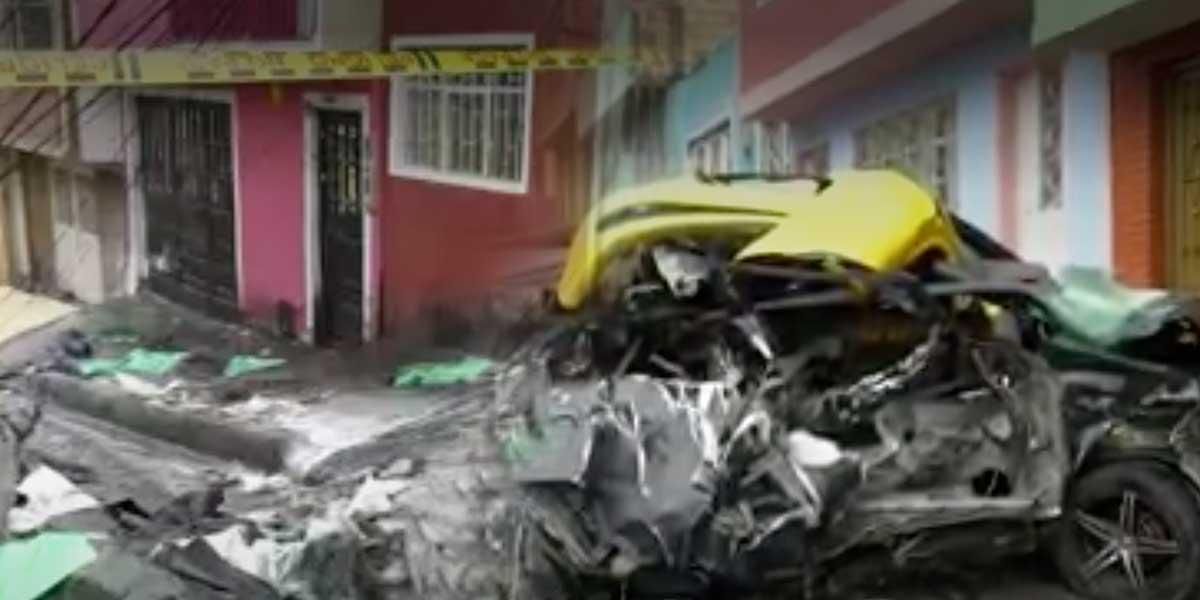 Camión que se quedó sin frenos al sur Bogotá arrolló ocho vehículos