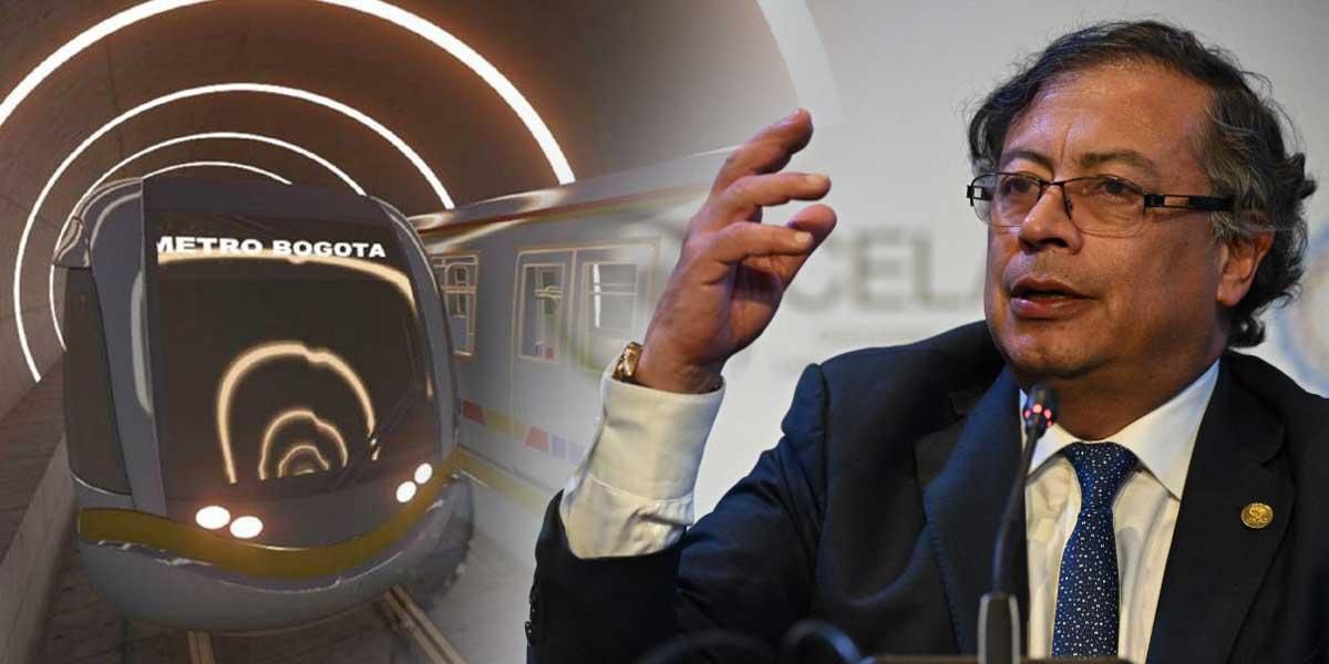 Presidente Petro explica lo que pretende hacer con posible modificación al trazado del metro de Bogotá