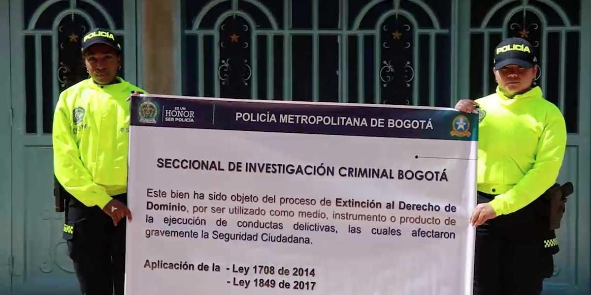 Incautan más de 6.500 millones en bienes a bandas delictivas responsables de homicidios selectivos en Bogotá