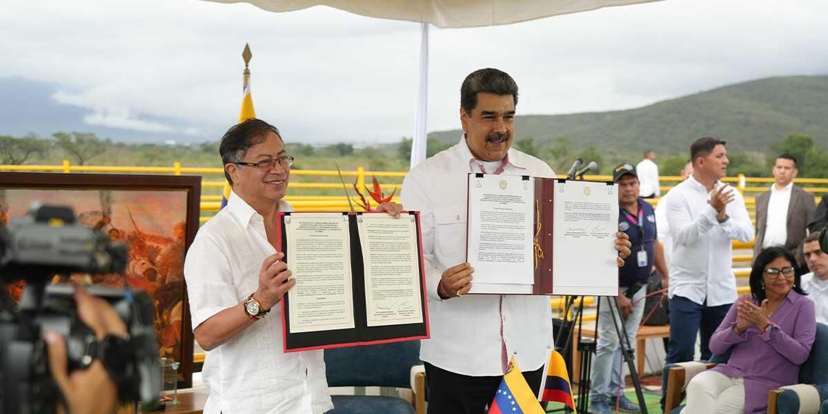 Presidentes Nicolás Maduro y Gustavo Petro firmaron acuerdo de integración económica y comercial