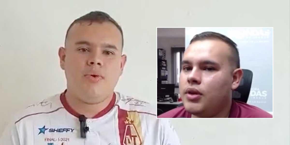 Hincha del Tolima que agredió a Daniel Cataño ahora quiere postularse como gestor de paz