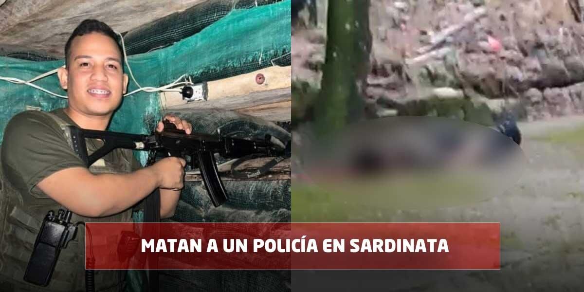 Video sensible | Presunto francotirador mató a un policía en Sardinata, Norte de Santander