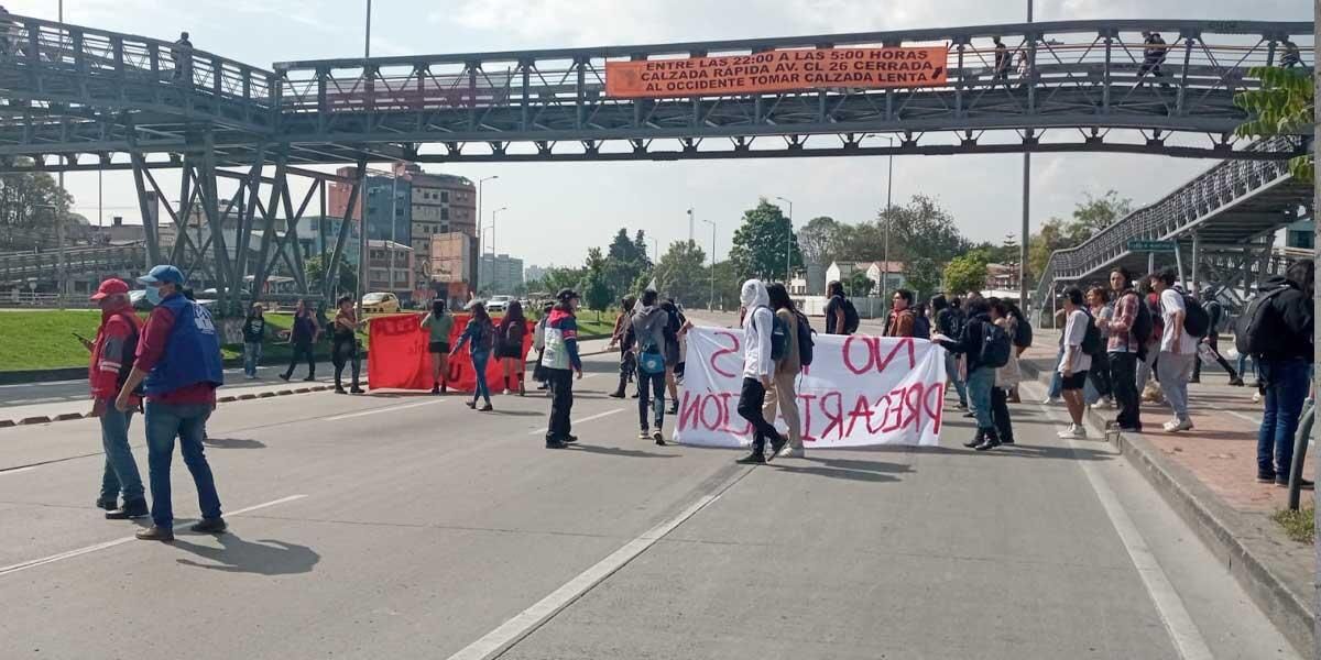 Marchas en Bogotá para este jueves, universidades públicas protestan por la educación