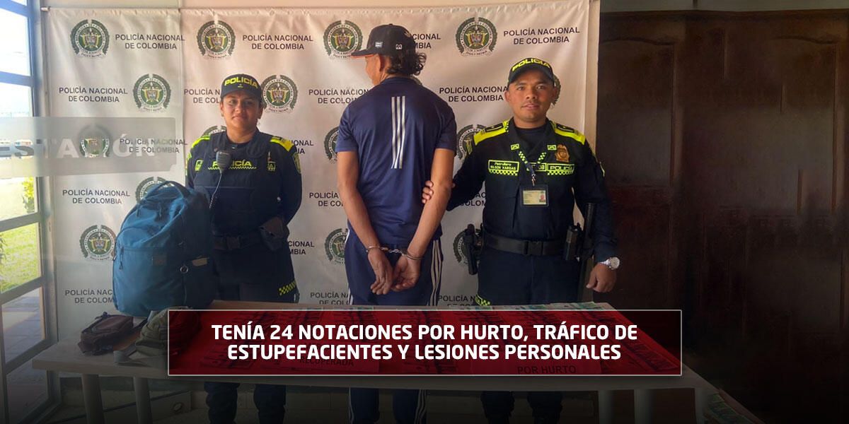 Cae el “ladrón reincidente” tras intentar robarse casi 8 millones de pesos en Tocancipá