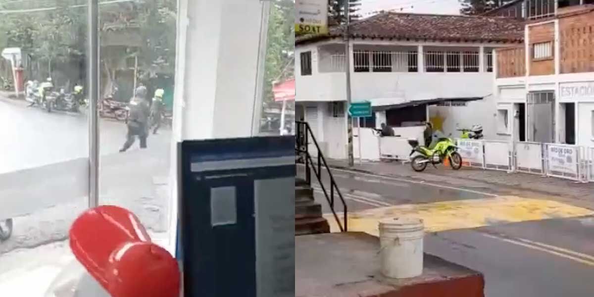 Video | Sujetos armados atracaron un banco y atacaron una estación de Policía en Cesar