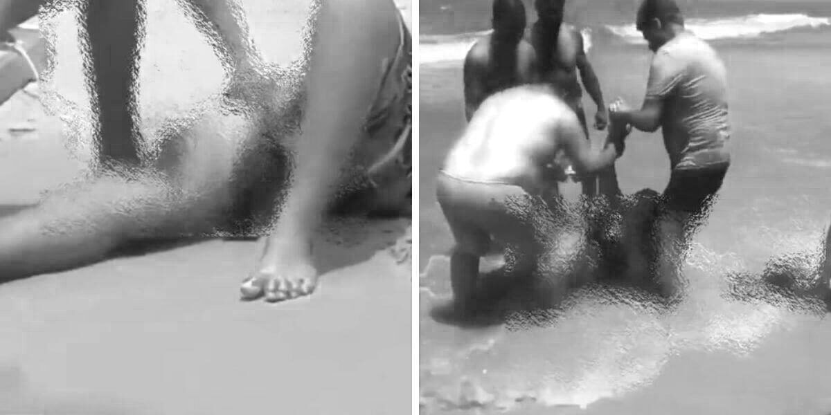 El video del tiburón que le quitó un brazo a un joven nadando
