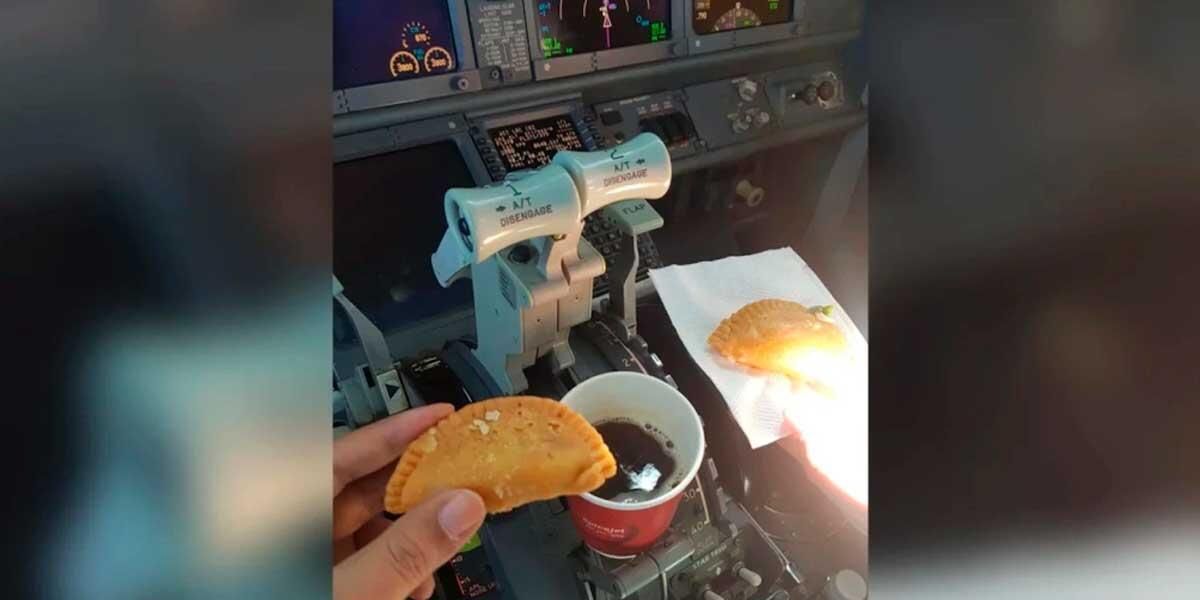 ¿Temor en los aires?: suspenden a dos pilotos que tomaban café y comían empanadas en pleno vuelo