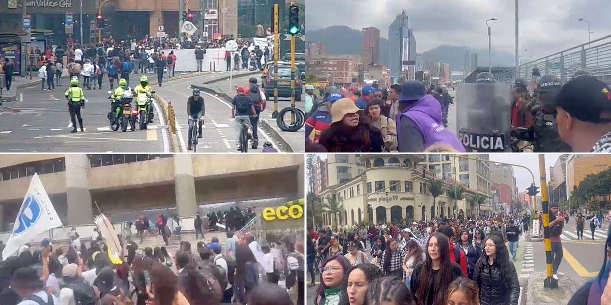 En vivo: universidades públicas protestan por la educación en Bogotá