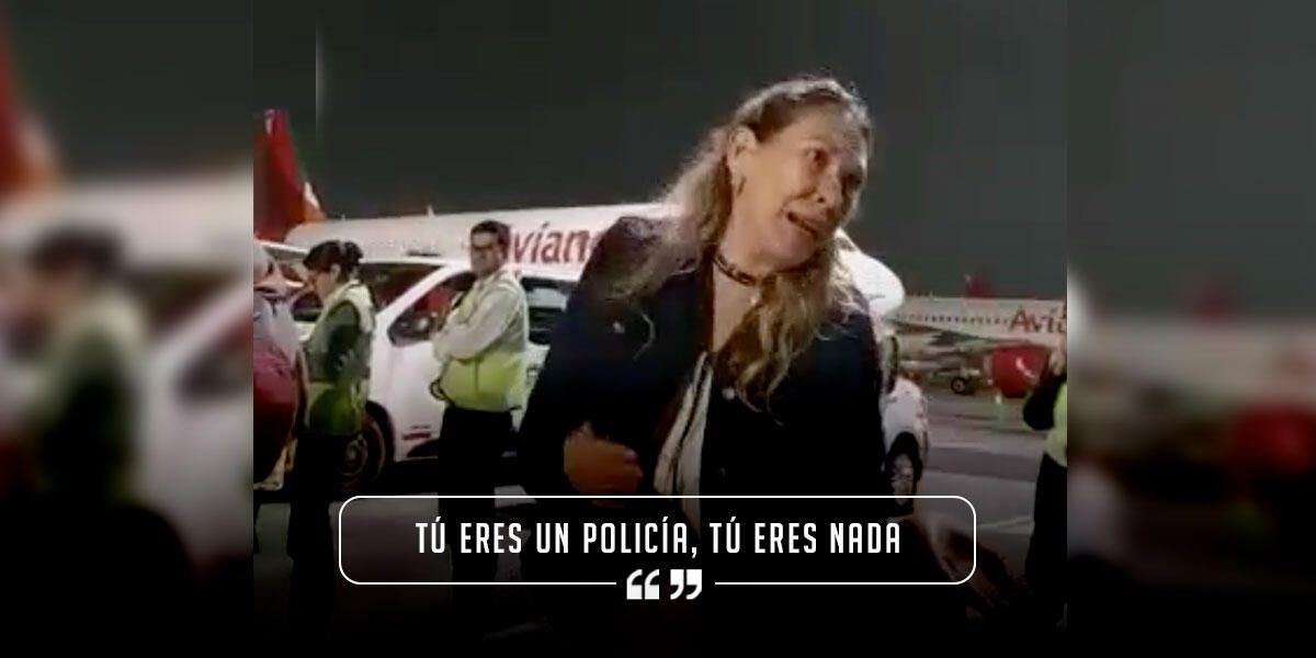 Video | “Tú eres nada”: supuesta esposa de alto militar humilla a un policía