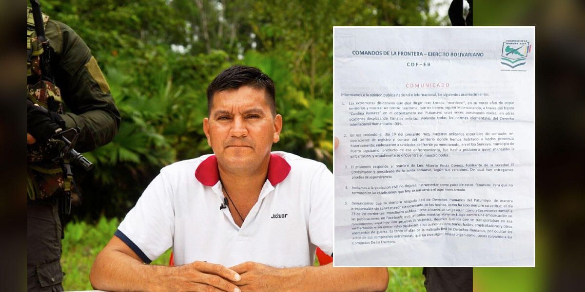 Comandos Bolivarianos de la Frontera entregan pruebas de supervivencia del líder comunal, Luis Alberto Ruiz