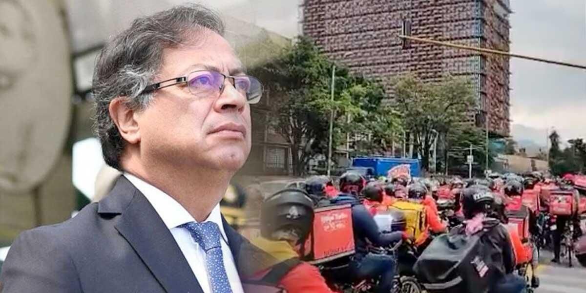 Petro reprueba marcha de ‘rappitenderos’ en Bogotá: comparó su situación con la de los “esclavos”