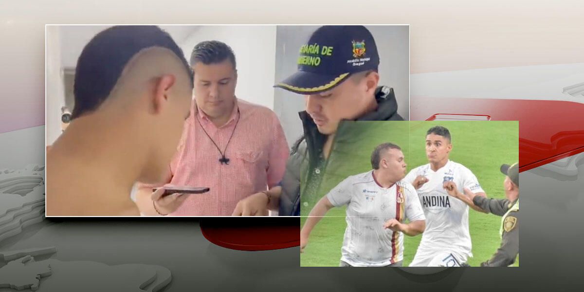 Video | Autoridades de Ibagué abordaron a Daniel Cataño en el vestuario y lo notificaron: ¿Y su agresor?