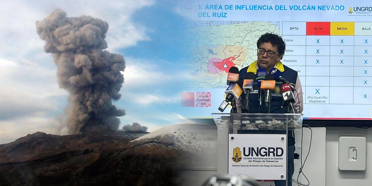 Ordenan alistamiento de evacuación en 22 municipios por riesgo de erupción del Nevado del Ruiz