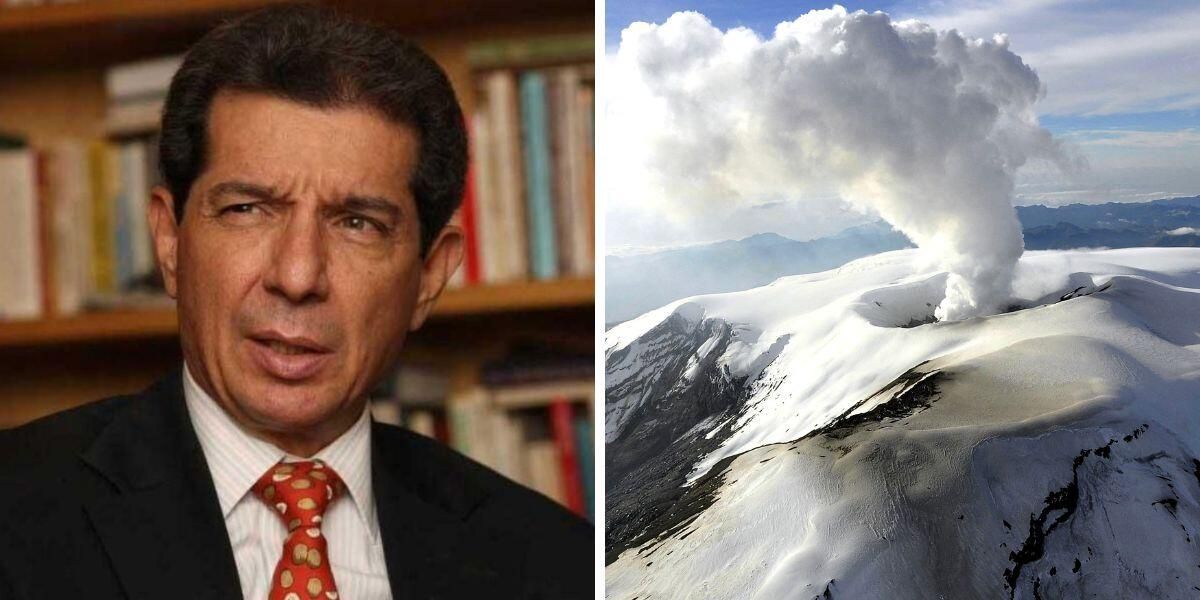 ¿Irresponsable? José Félix Lafaurie publicó antiguas fotografías del Nevado del Ruiz en plena erupción y le llovieron críticas