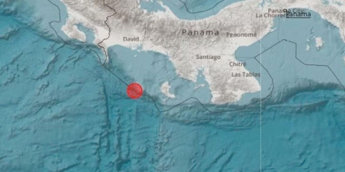 Temblor de magnitud 6,6 sacude la costa de Panamá