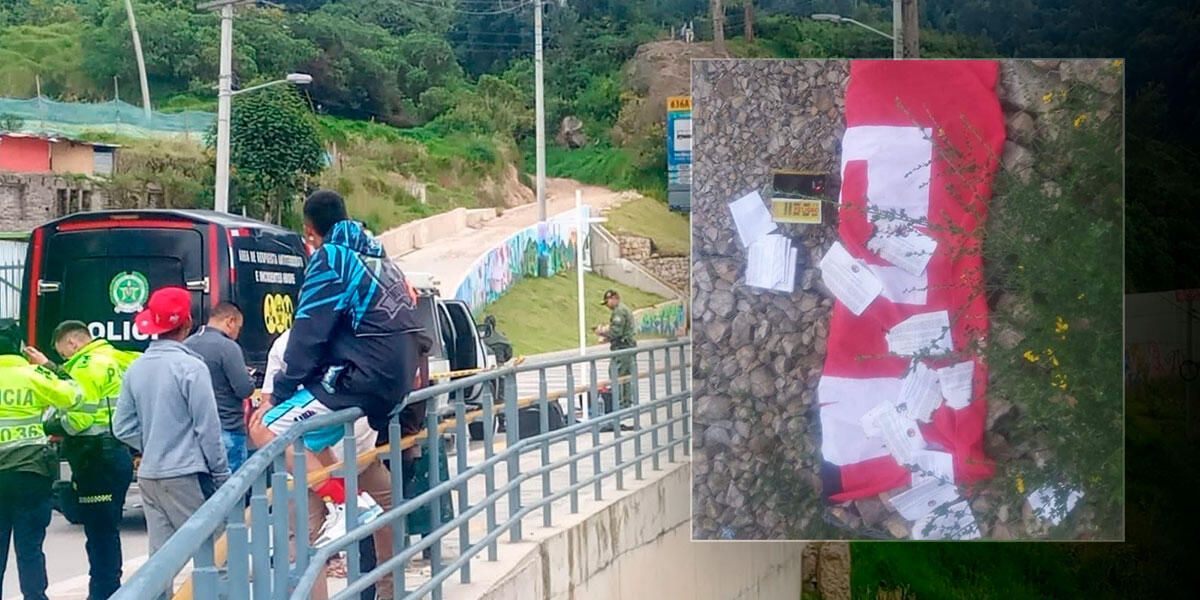 Horas de pánico por explosivos y una bandera del ELN hallados en la localidad de San Cristóbal