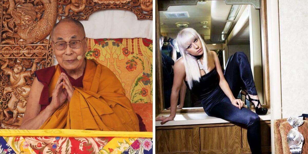 De nuevo el Dalái Lama Video donde se ve tocando a Lady Gaga