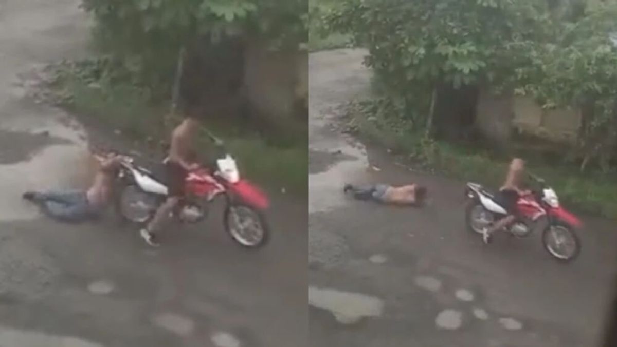 Video sensible | Un ladrón dejó “tirado” a su cómplice en pleno robo porque tenía la pierna rota